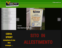 Tablet Screenshot of cervasprint.com